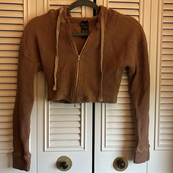 Brown waffle knit jogger set - Picture 3 of 17